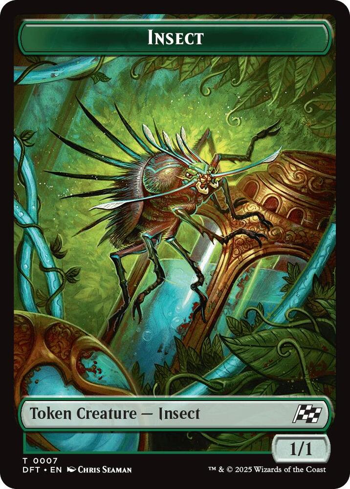 Insect // Elephant Double-Sided Token 7 // 6 card from Aetherdrift