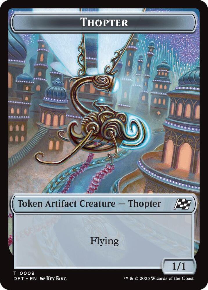 Thopter (0009) // Treasure Double-Sided Token 9 // 11 card from Aetherdrift
