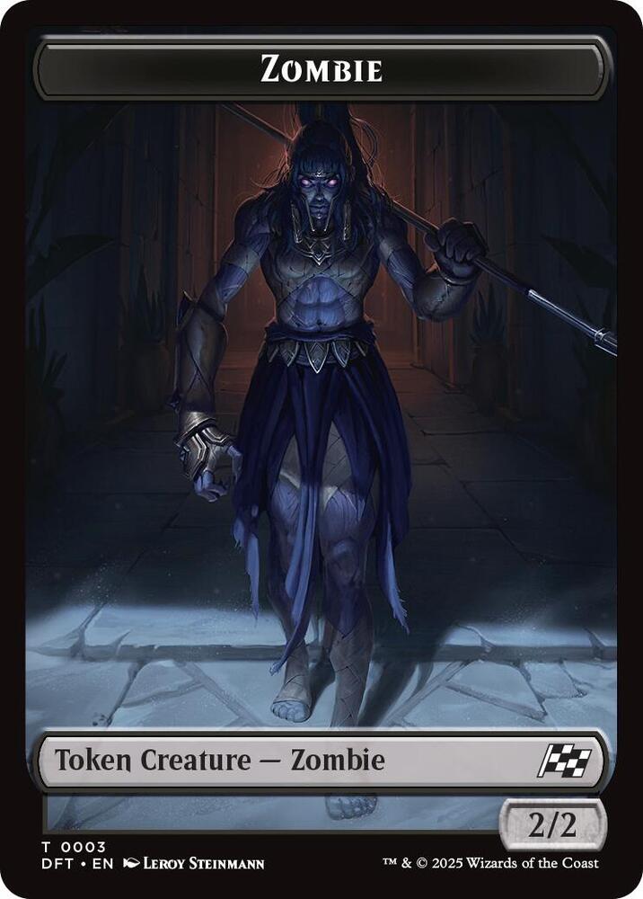 Zombie (0003) // Pilot Double-Sided Token 3 // 1 card from Aetherdrift