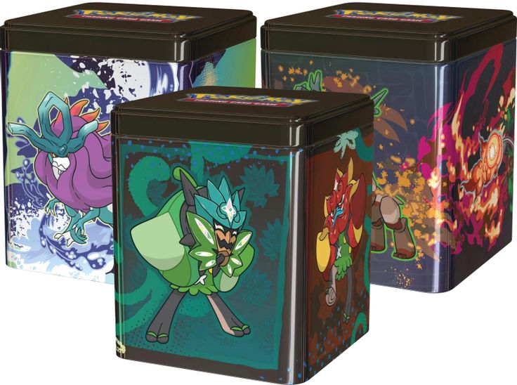 Pokemon Stacking Tins:Treasures of Ruin, Paradox Pokémon, Ogerpon[Set of 3] sealed product from Miscellaneous Cards & Products