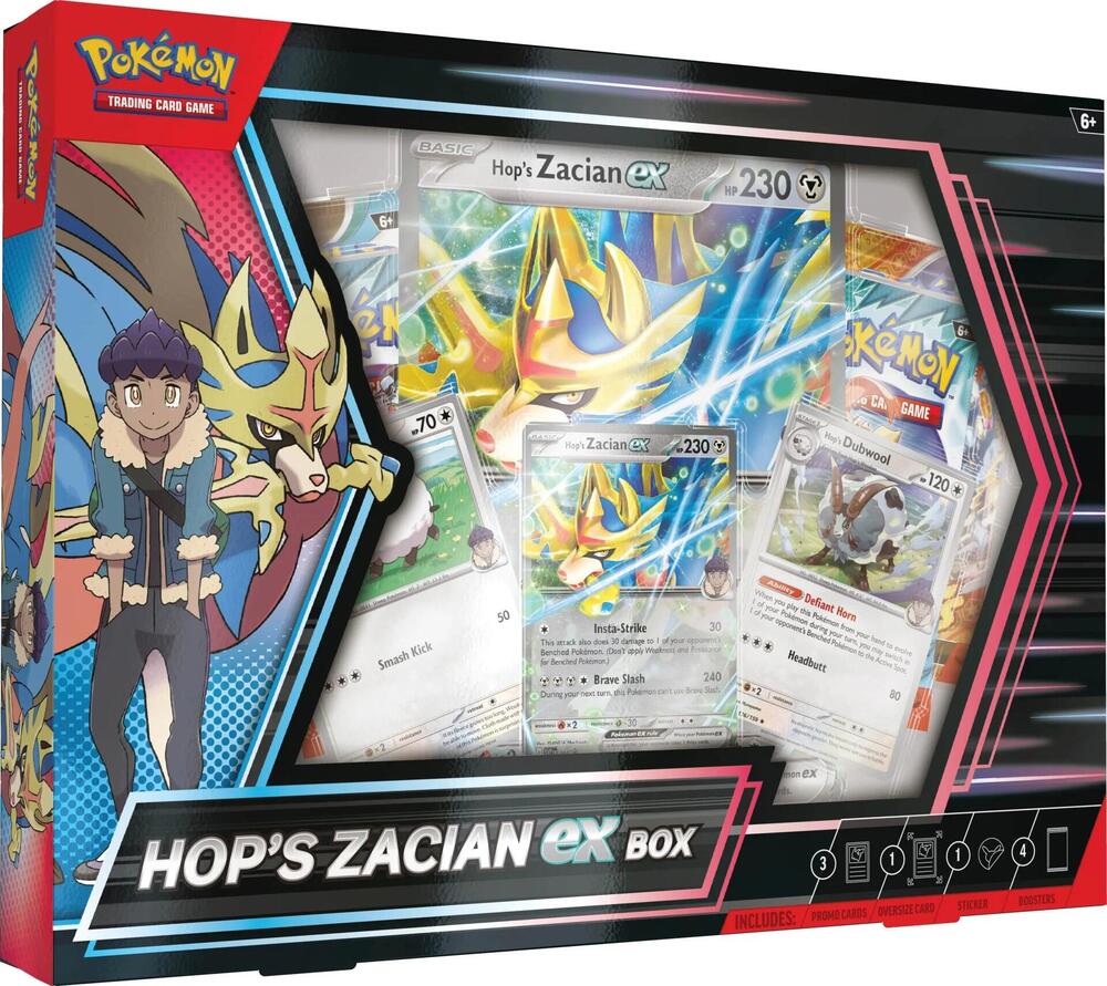 Hop's Zacian ex Box card from Miscellaneous Cards & Products