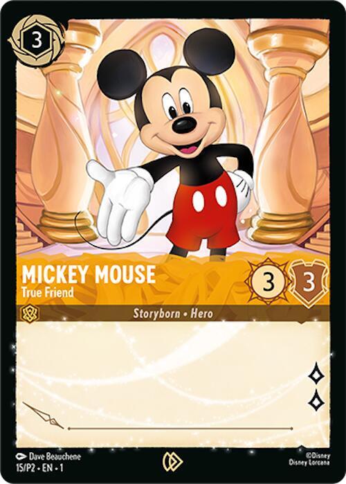 Mickey Mouse - True Friend 15 card from Disney Lorcana Promo Cards