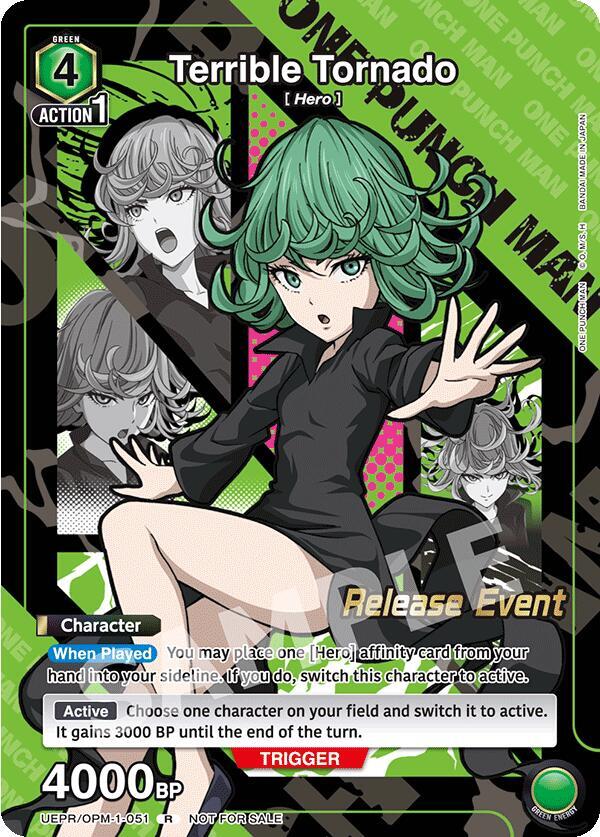 Terrible Tornado (Release Event Participation) UEPR/OPM-1-051 card from UE06BT: One Punch Man Release Event Cards