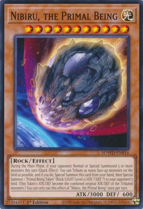 Nibiru, the Primal Being SDWD-EN016 card from Structure Deck: Blue-Eyes White Destiny