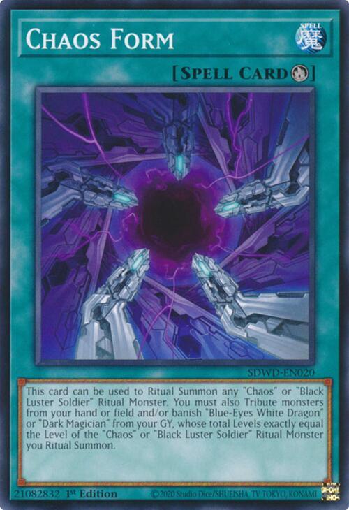 Chaos Form SDWD-EN020 card from Structure Deck: Blue-Eyes White Destiny
