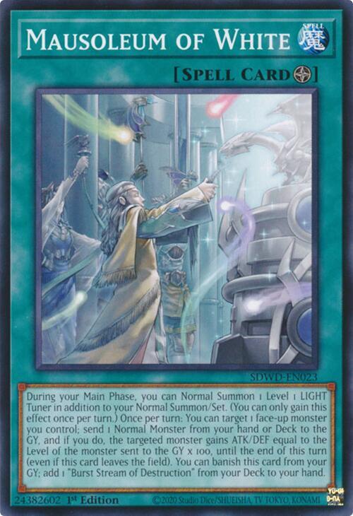Mausoleum of White SDWD-EN023 card from Structure Deck: Blue-Eyes White Destiny