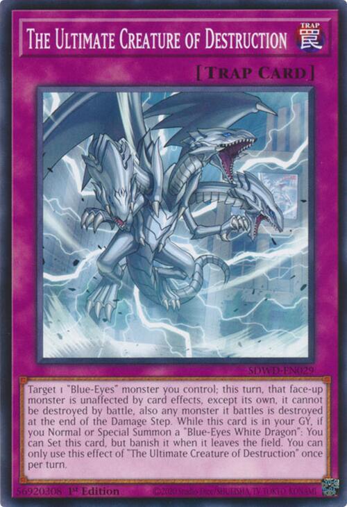 The Ultimate Creature of Destruction SDWD-EN029 card from Structure Deck: Blue-Eyes White Destiny