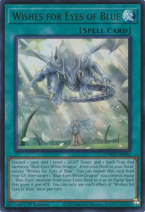 Wishes for Eyes of Blue SDWD-EN042 card from Structure Deck: Blue-Eyes White Destiny