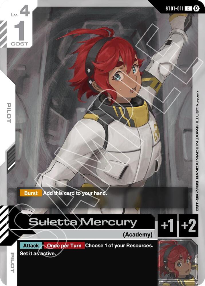 Suletta Mercury ST01-011 card from Edition Beta