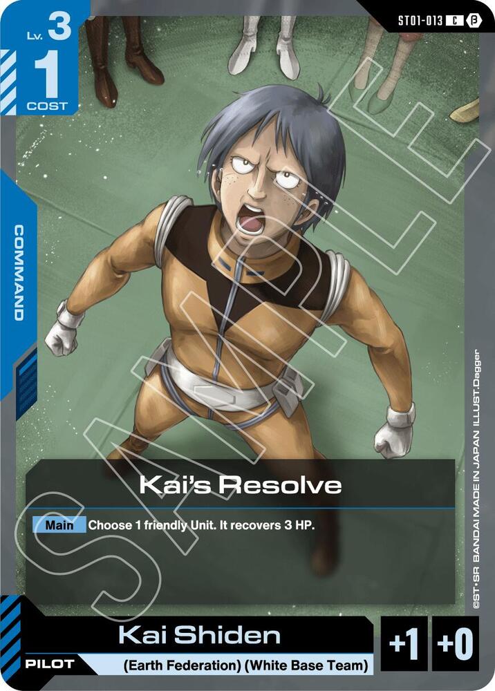 Kai's Resolve ST01-013 card from Edition Beta