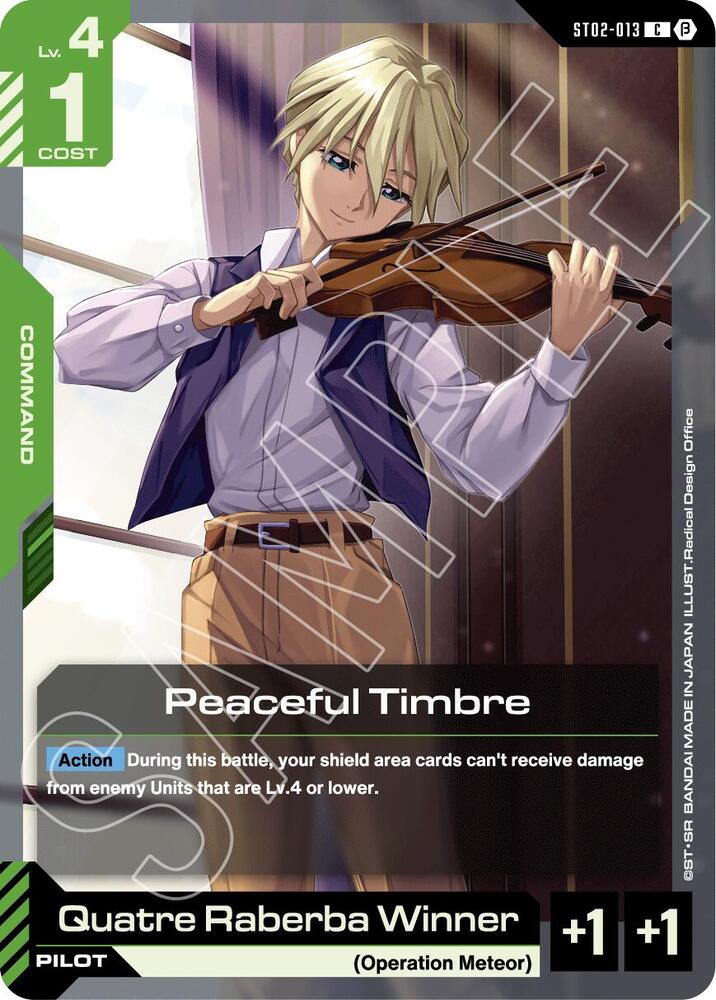 Peaceful Timbre ST02-013 card from Edition Beta