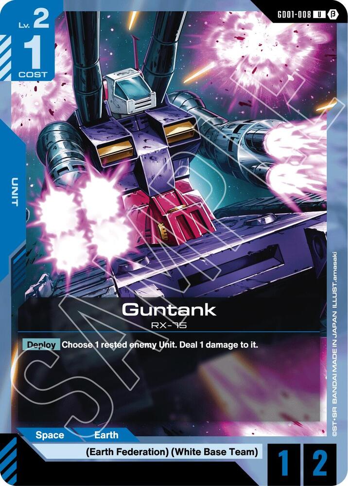 Guntank GD01-008 card from Edition Beta