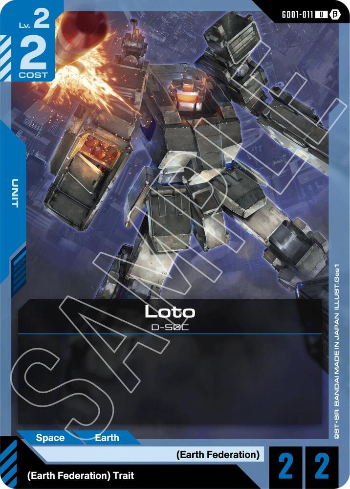 Loto GD01-011 card from Edition Beta