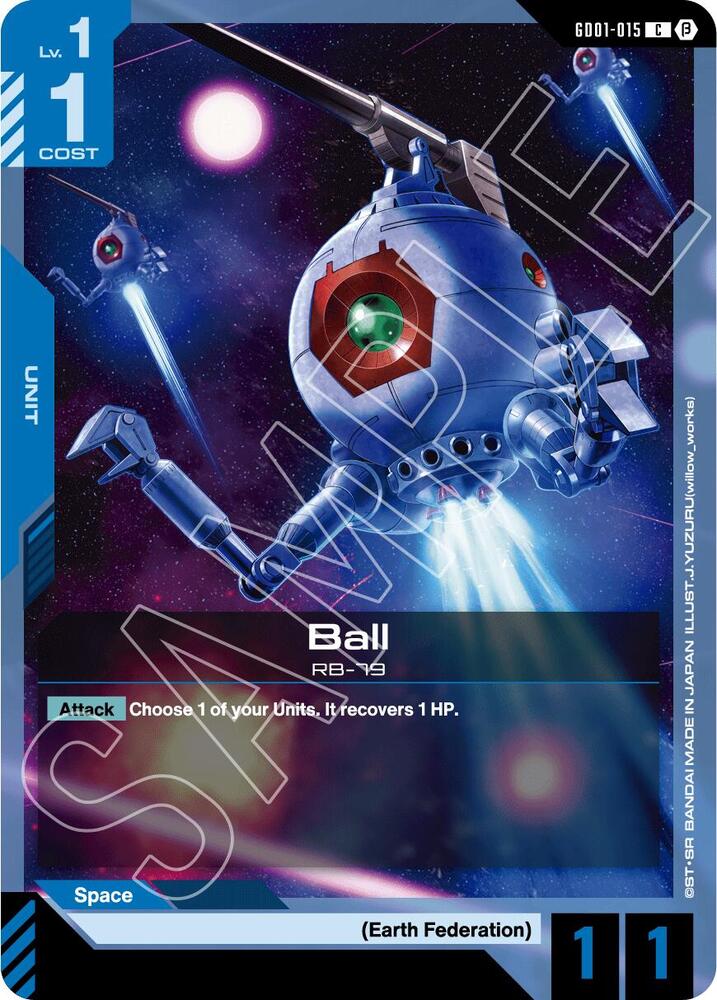 Ball GD01-015 card from Edition Beta