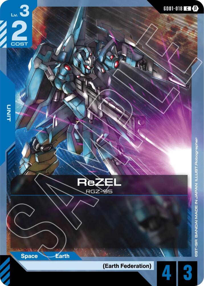ReZEL GD01-018 card from Edition Beta