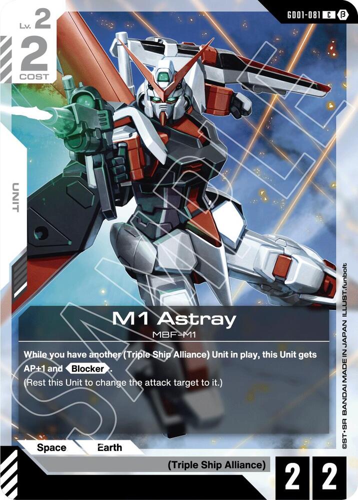 M1 Astray GD01-081 card from Edition Beta