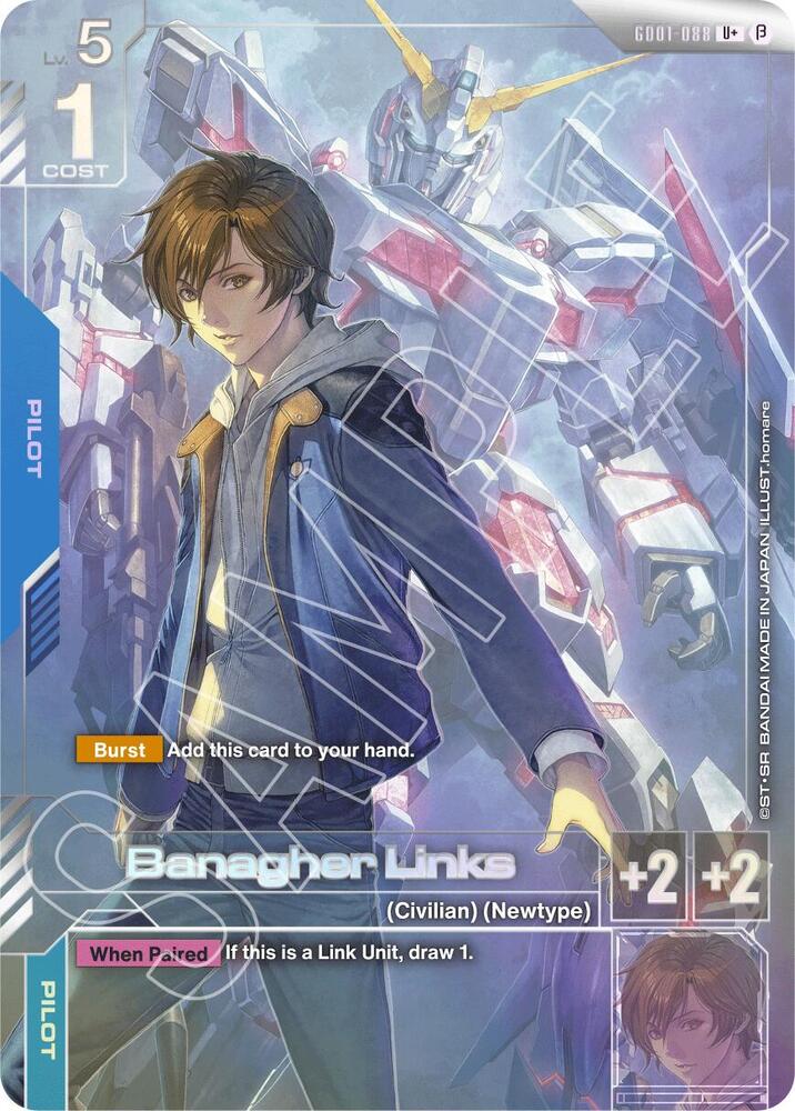 Banagher Links (U+) GD01-088 card from Edition Beta