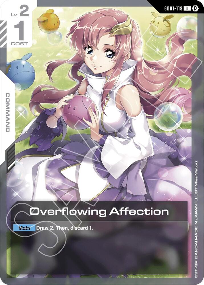 Overflowing Affection GD01-118 card from Edition Beta
