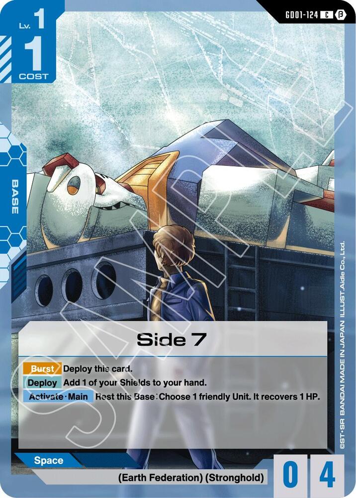Side 7 GD01-124 card from Edition Beta
