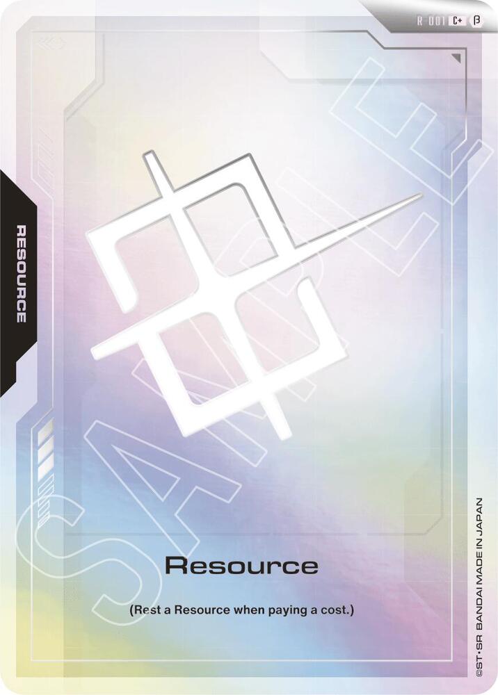 Resource (C+) R-001 card from Edition Beta