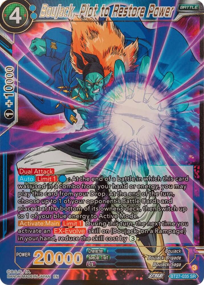 Boujack, Plot to Restore Power BT27-035 card from History of Z