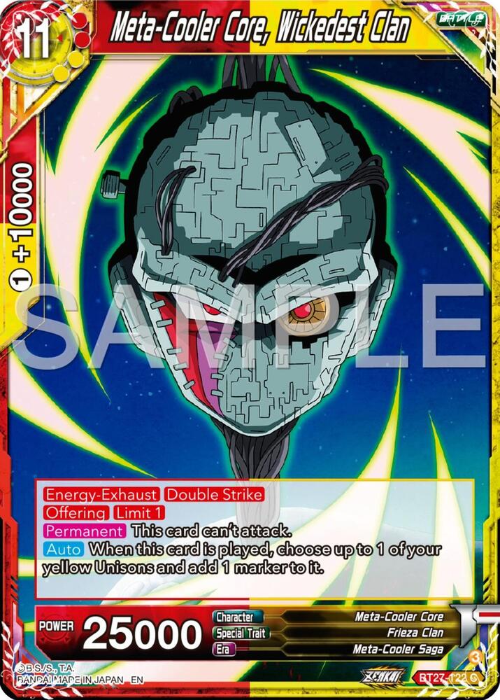Meta-Cooler Core, Wickedest Clan BT27-122 card from History of Z