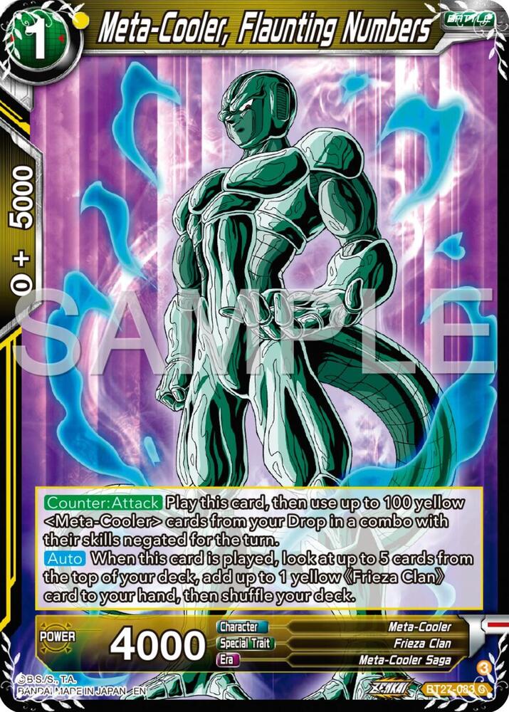 Meta-Cooler, Flaunting Numbers BT27-083 card from History of Z