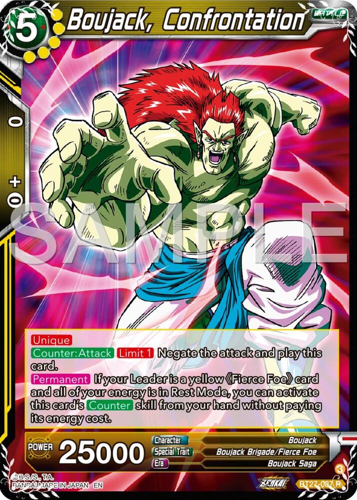 Boujack, Confrontation BT27-087 card from History of Z