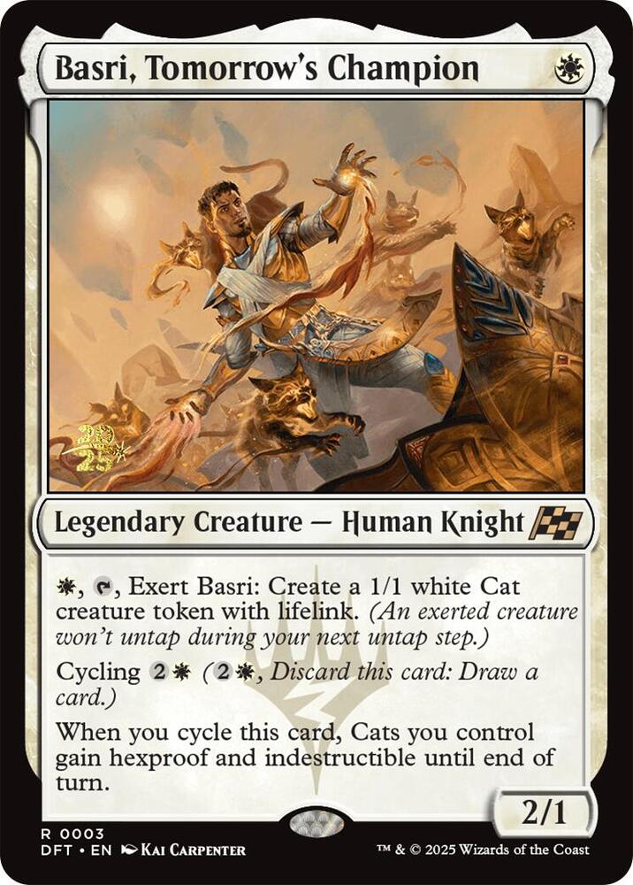 Basri, Tomorrow's Champion 3 card from Prerelease Cards