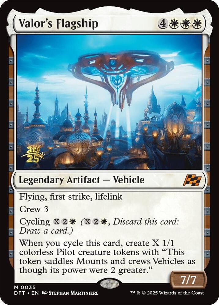 Valor's Flagship 35 card from Prerelease Cards
