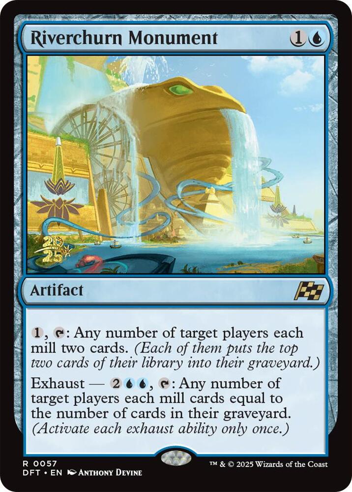 Riverchurn Monument 57 card from Prerelease Cards
