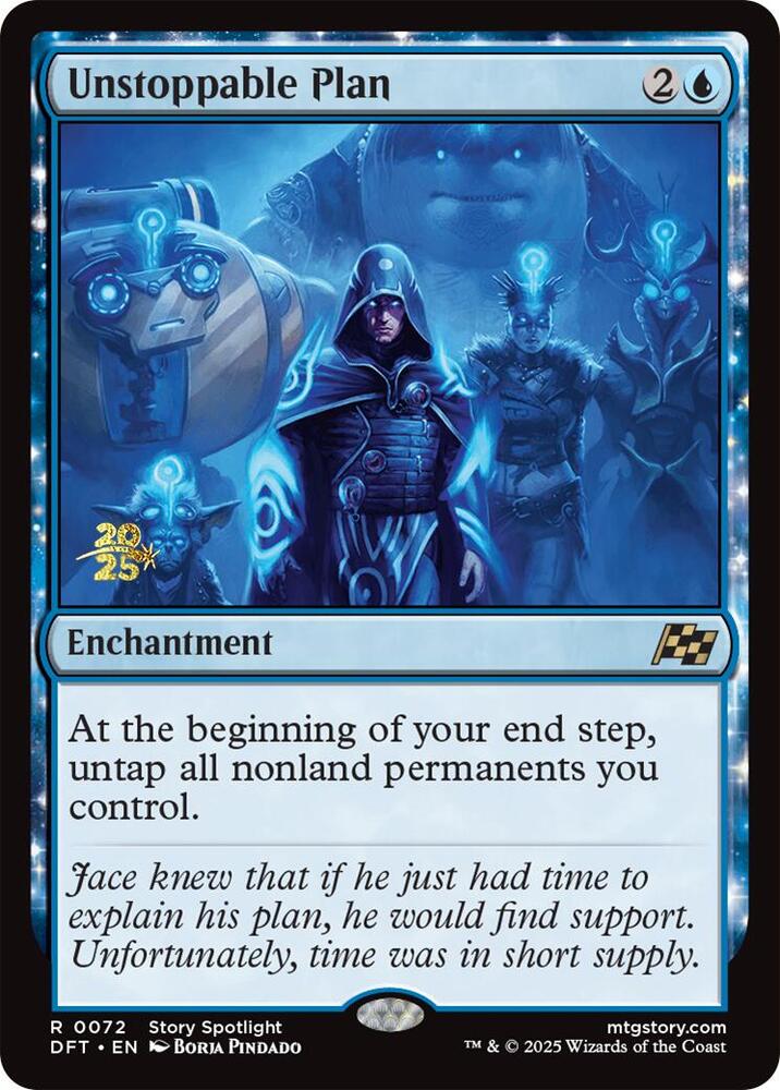 Unstoppable Plan 72 card from Prerelease Cards