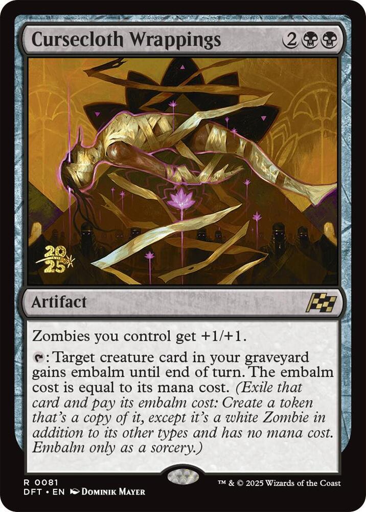 Cursecloth Wrappings 81 card from Prerelease Cards