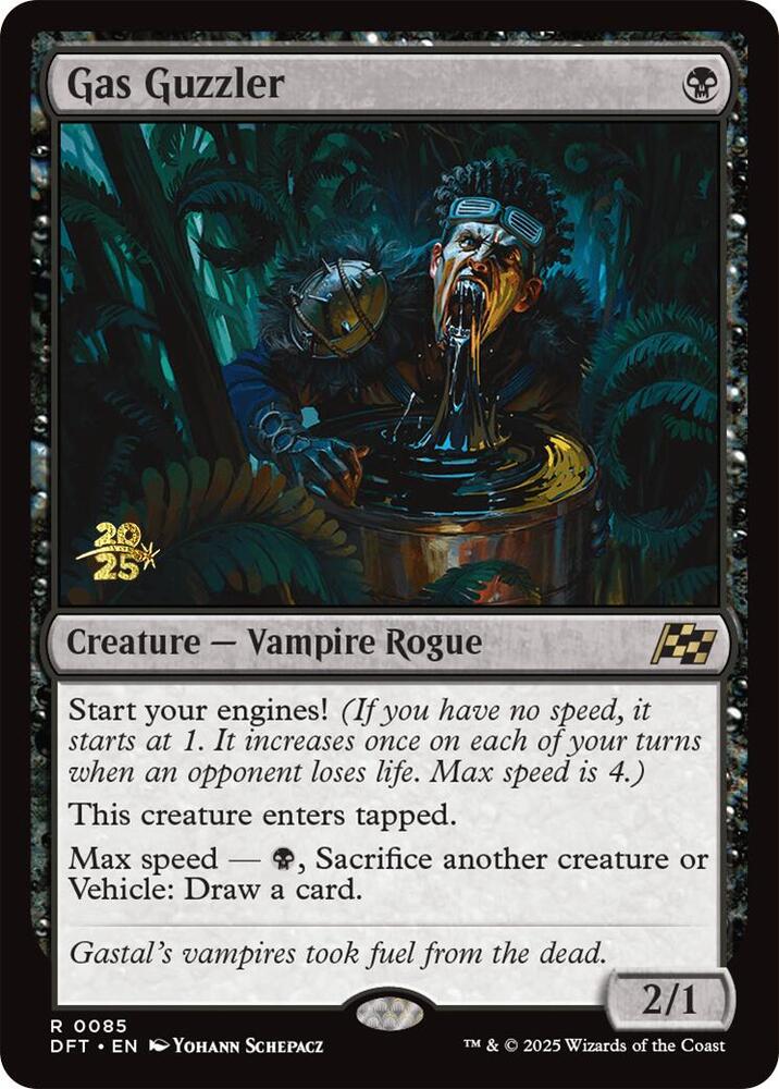 Gas Guzzler 85 card from Prerelease Cards