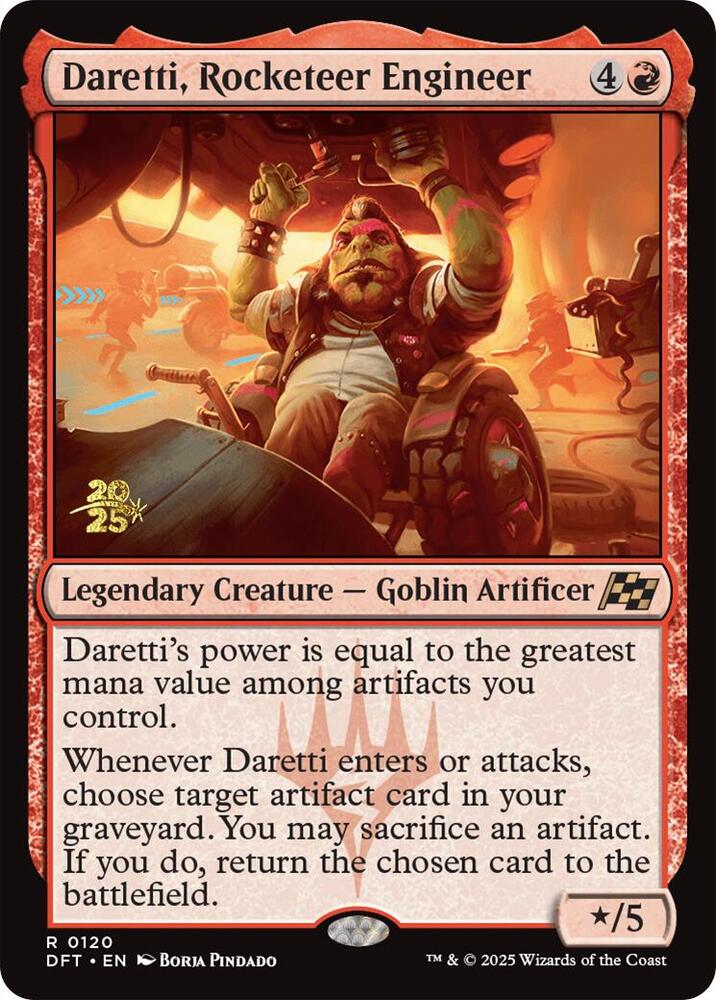 Daretti, Rocketeer Engineer 120 card from Prerelease Cards