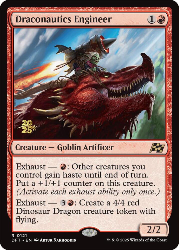 Draconautics Engineer 121 card from Prerelease Cards