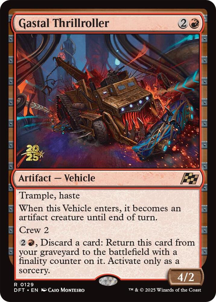 Gastal Thrillroller 129 card from Prerelease Cards