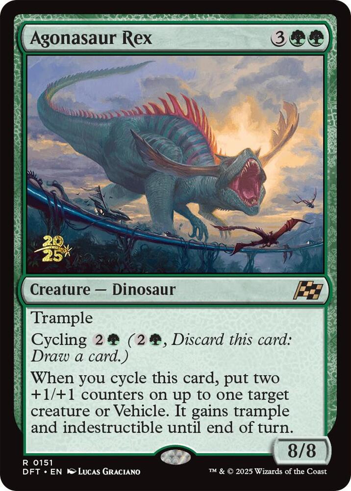 Agonasaur Rex 151 card from Prerelease Cards