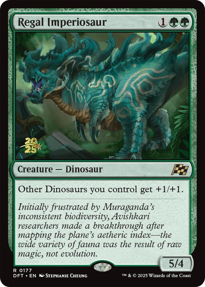 Regal Imperiosaur 177 card from Prerelease Cards