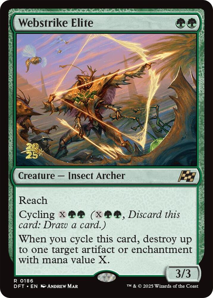 Webstrike Elite 186 card from Prerelease Cards