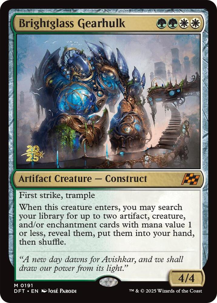 Brightglass Gearhulk 191 card from Prerelease Cards