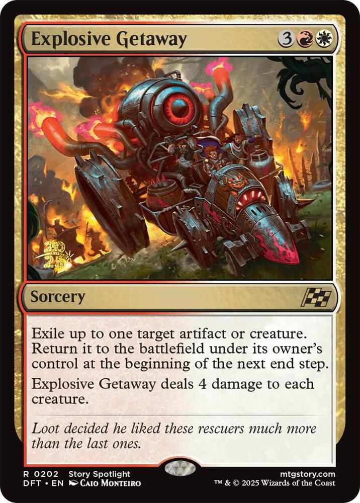 Explosive Getaway 202 card from Prerelease Cards