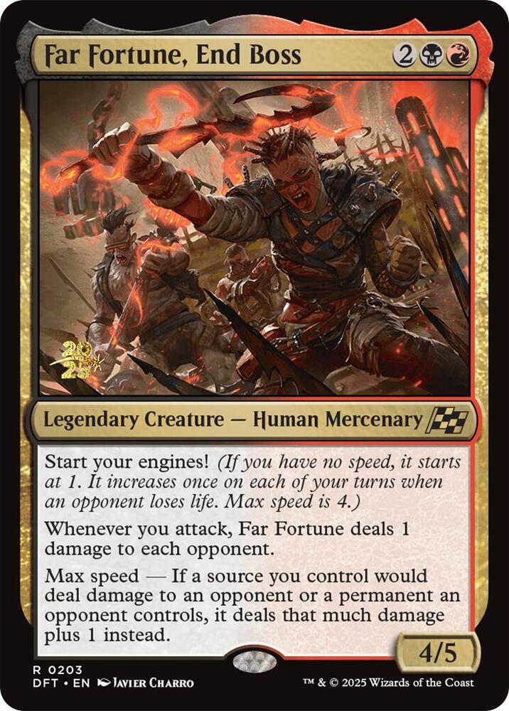 Far Fortune, End Boss 203 card from Prerelease Cards