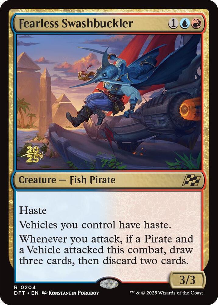 Fearless Swashbuckler 204 card from Prerelease Cards