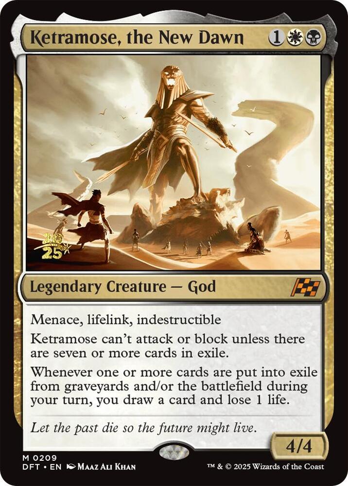 Ketramose, the New Dawn 209 card from Prerelease Cards
