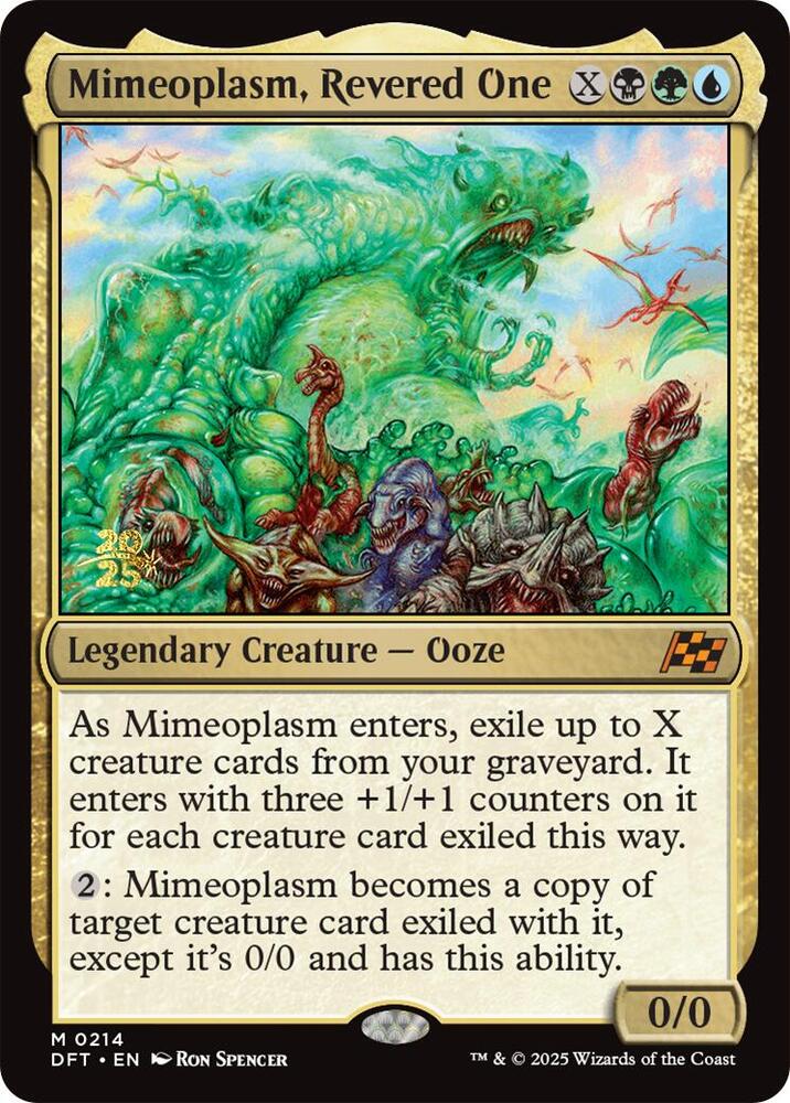 Mimeoplasm, Revered One 214 card from Prerelease Cards