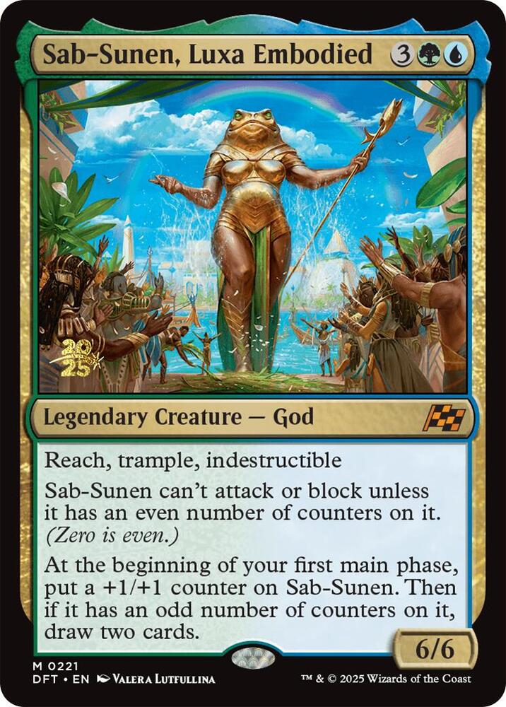 Sab-Sunen, Luxa Embodied 221 card from Prerelease Cards