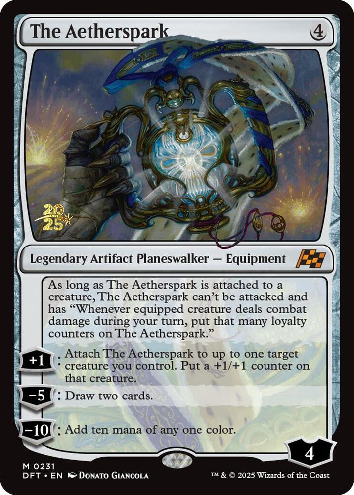 The Aetherspark 231 card from Prerelease Cards
