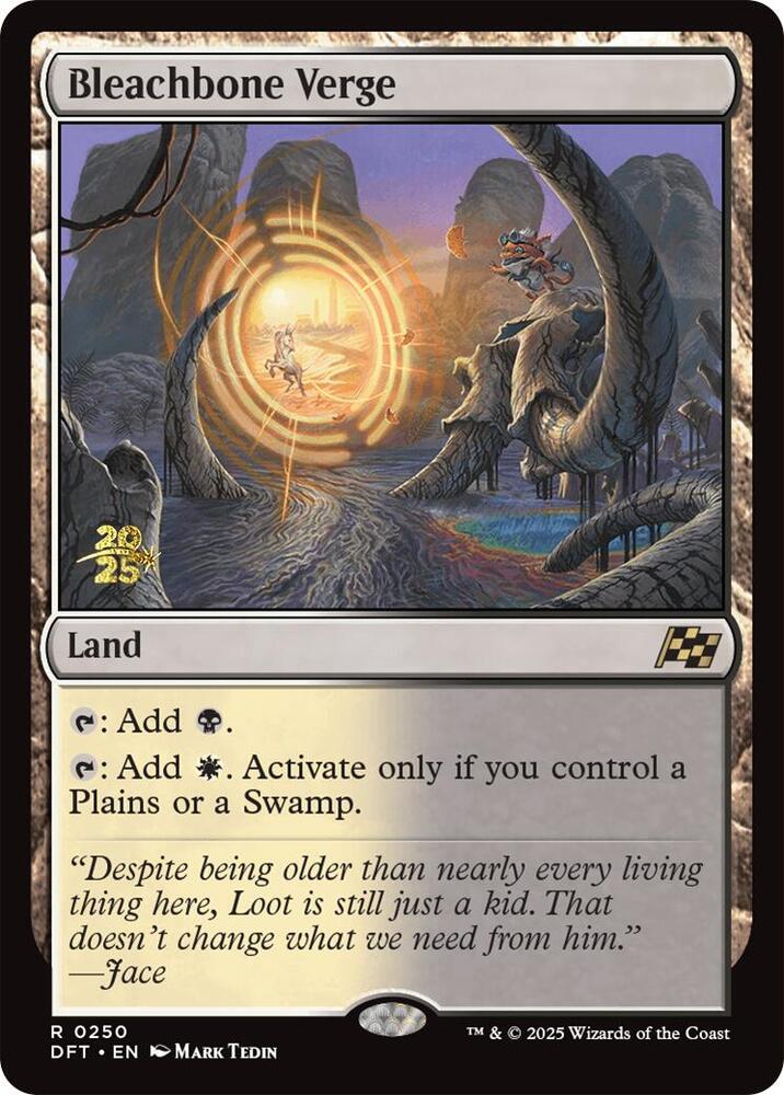 Bleachbone Verge 250 card from Prerelease Cards