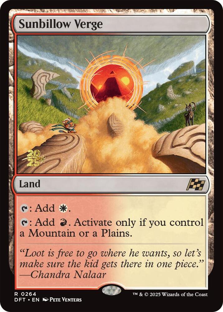 Sunbillow Verge 264 card from Prerelease Cards